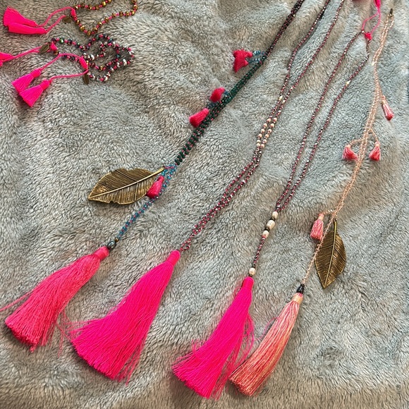 REAL Fresh Water Pearl& Crystal tassel Necklaces-Boutique - Picture 9 of 9